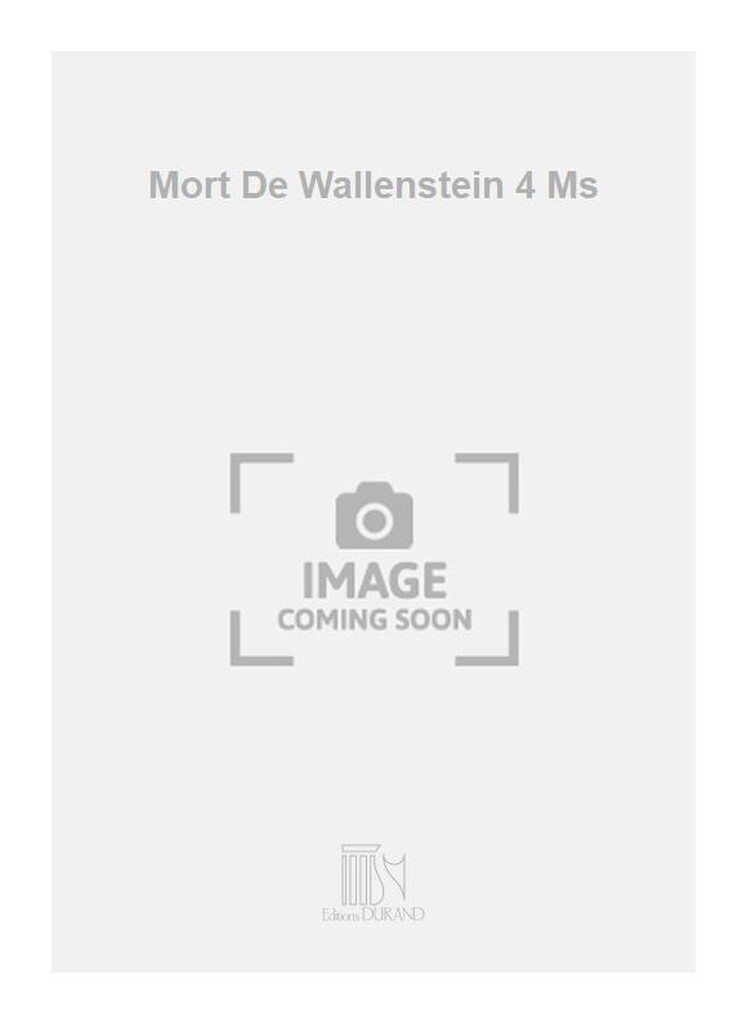 Mort De Wallenstein 4 Ms